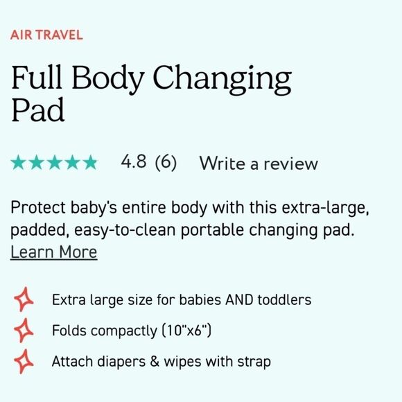 J.L. Childress Full Body Portable Baby Changing Pad, Fully Padded - Picture 7 of 12
